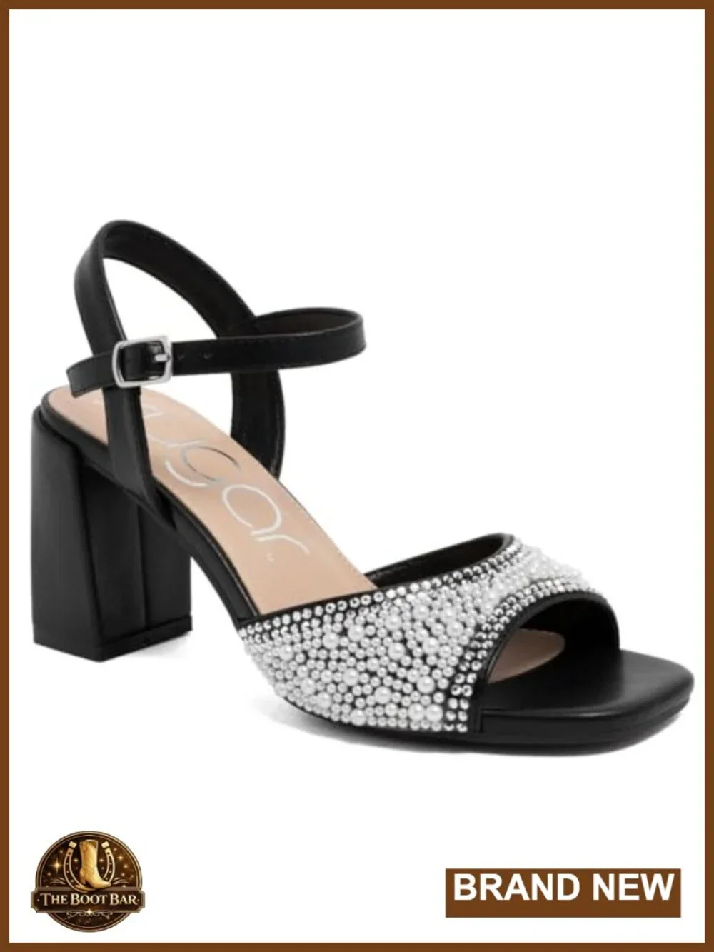 Platform Block Heel Sandals Ankle Strap Open Toe Vegan Leather Dressy Heels